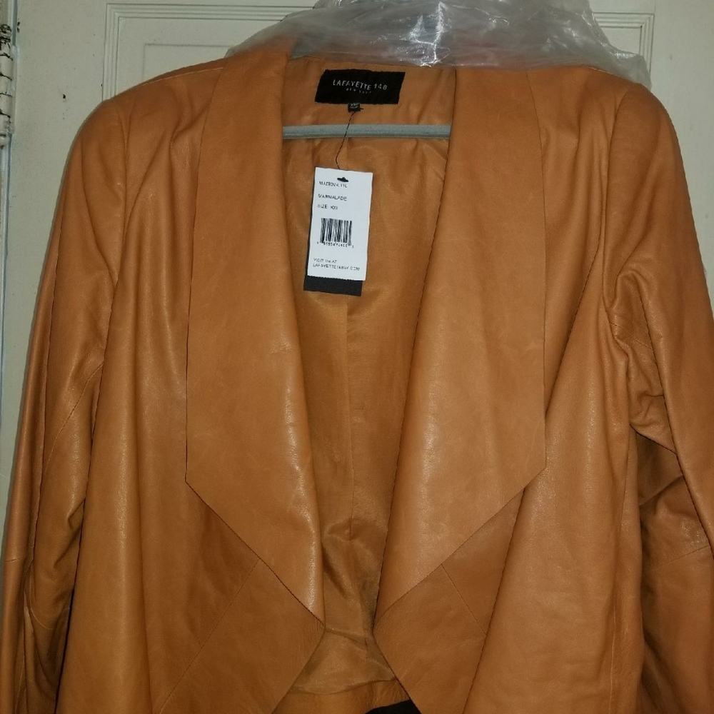Waist Length Leather Jacket